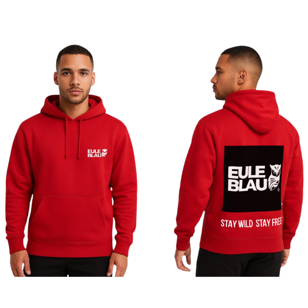 Polerón Hooded Unisex stay wild stay free Red