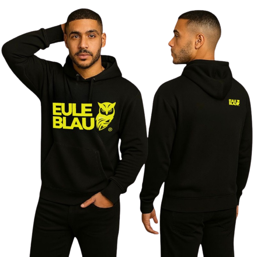 Polerón Hooded Unisex Wildcore Black/yellow
