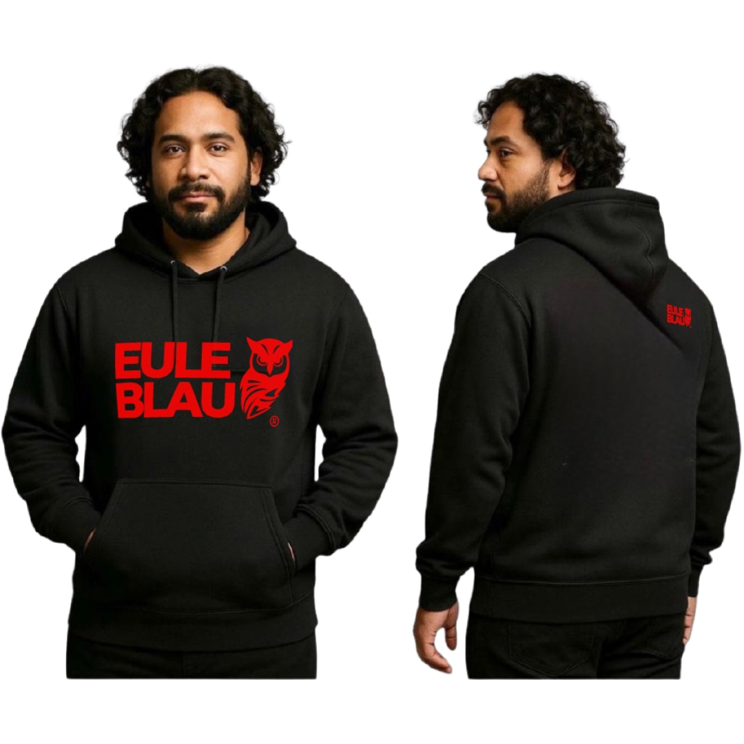 Polerón Hooded Unisex Wildcore Black/red