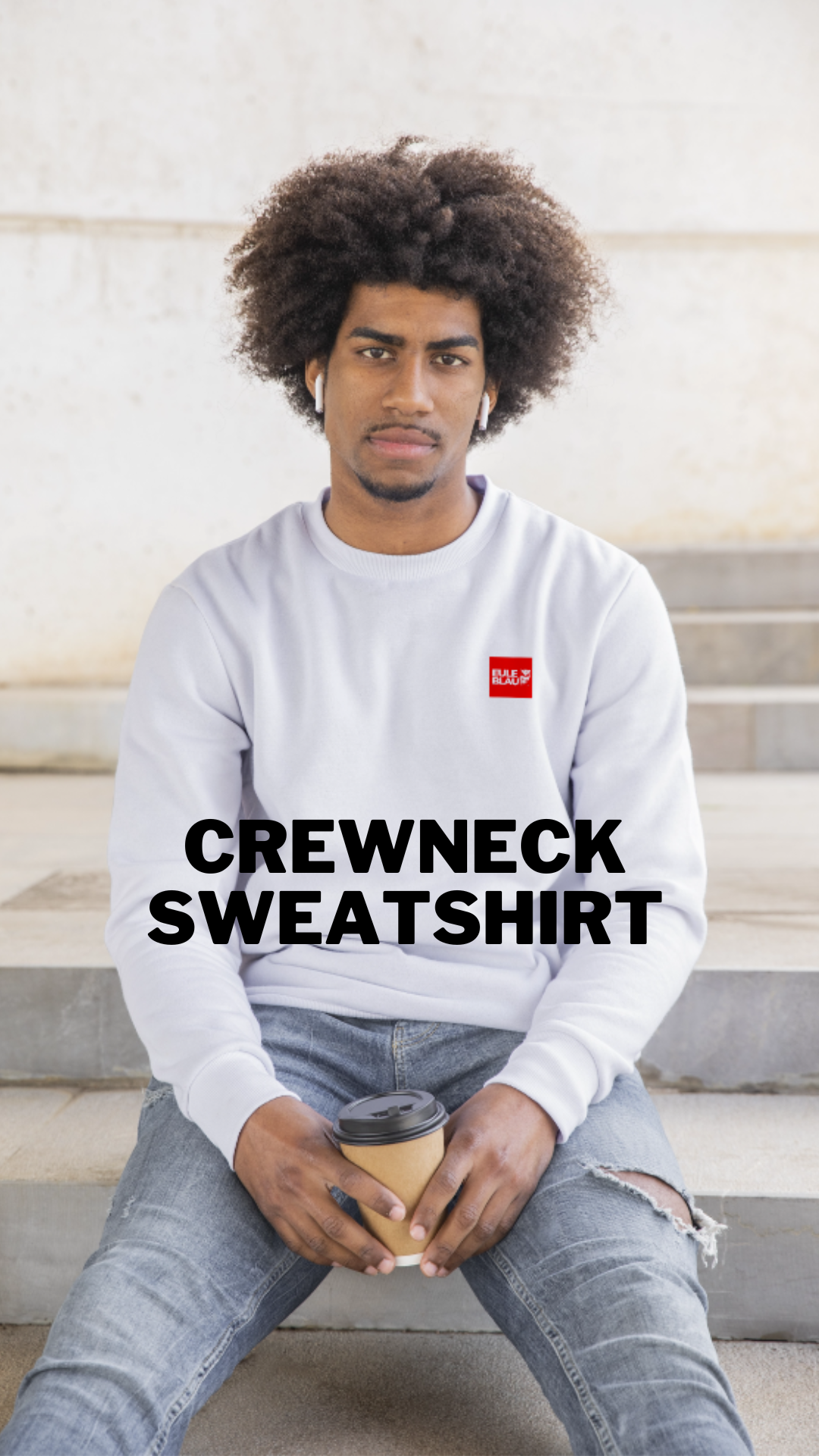 Round neck sweatshirt