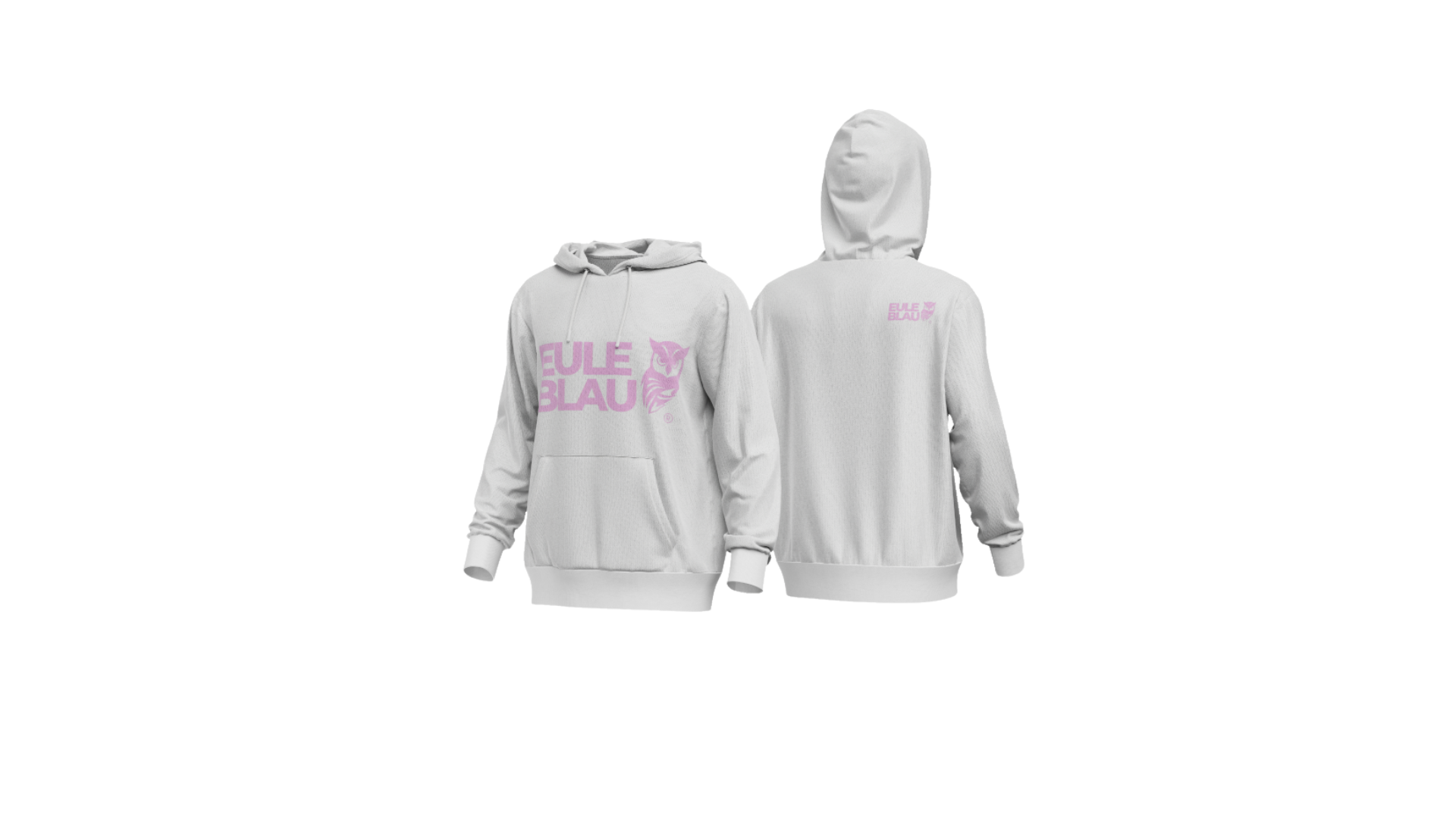 Polerón Hooded Unisex wildcore White/rose