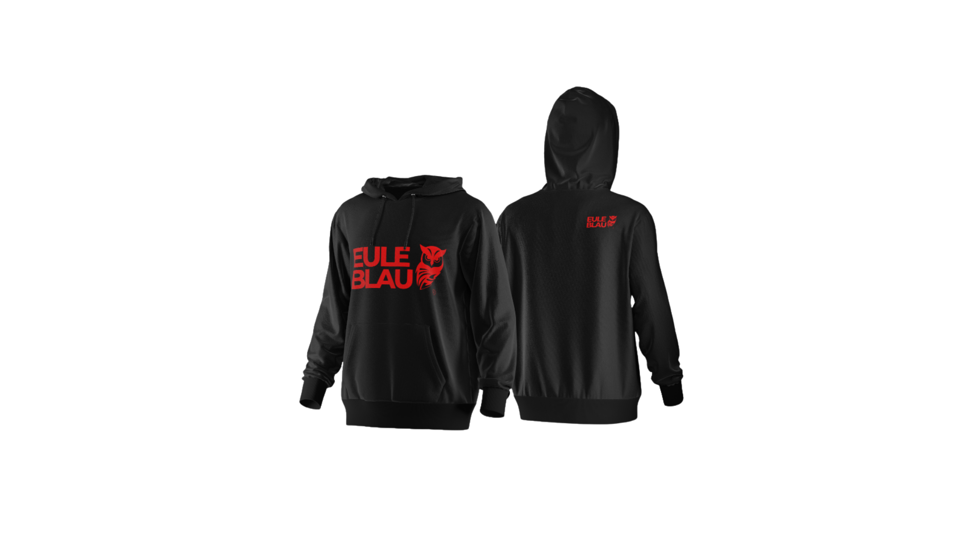 Polerón Hooded Unisex Wildcore Black/red