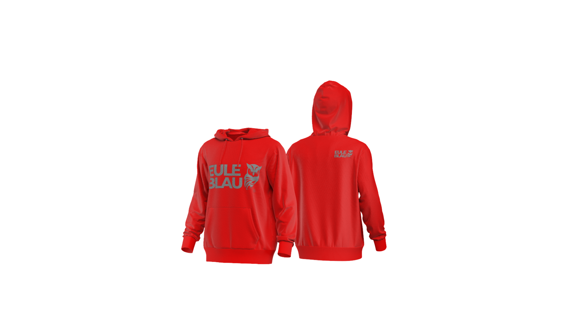 Polerón hooded Unisex wildcore Red/grey