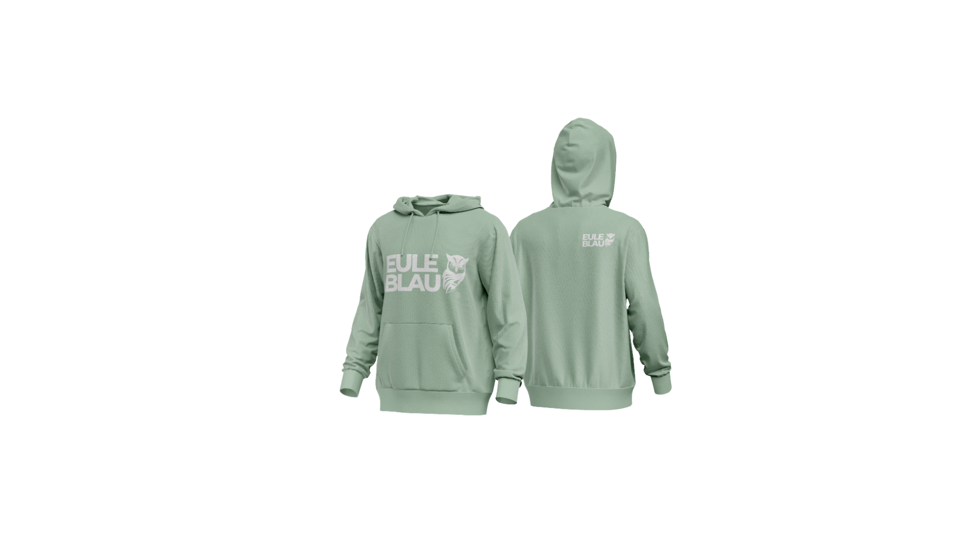Polerón Hooded Unisex wildcore Sage/white