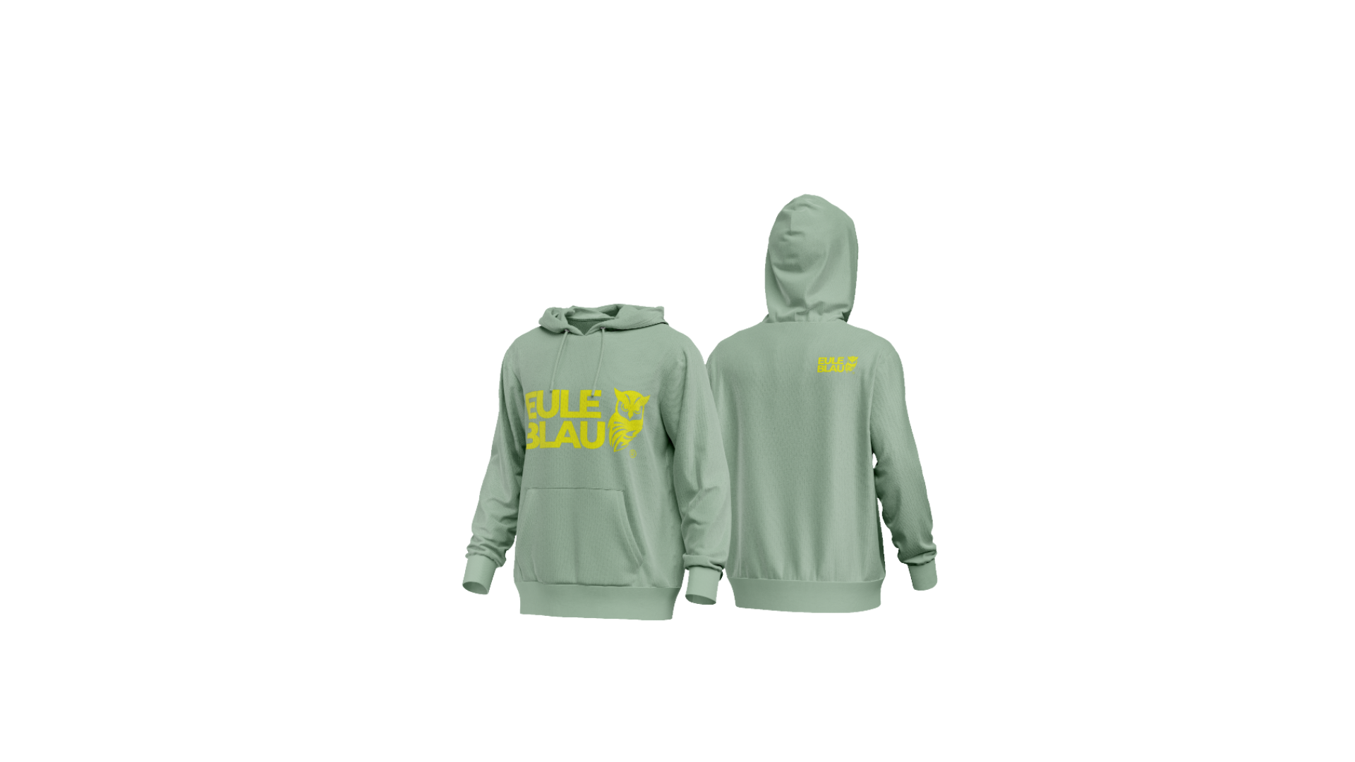 Polerón hooded Unisex wildcore Sage/yellow