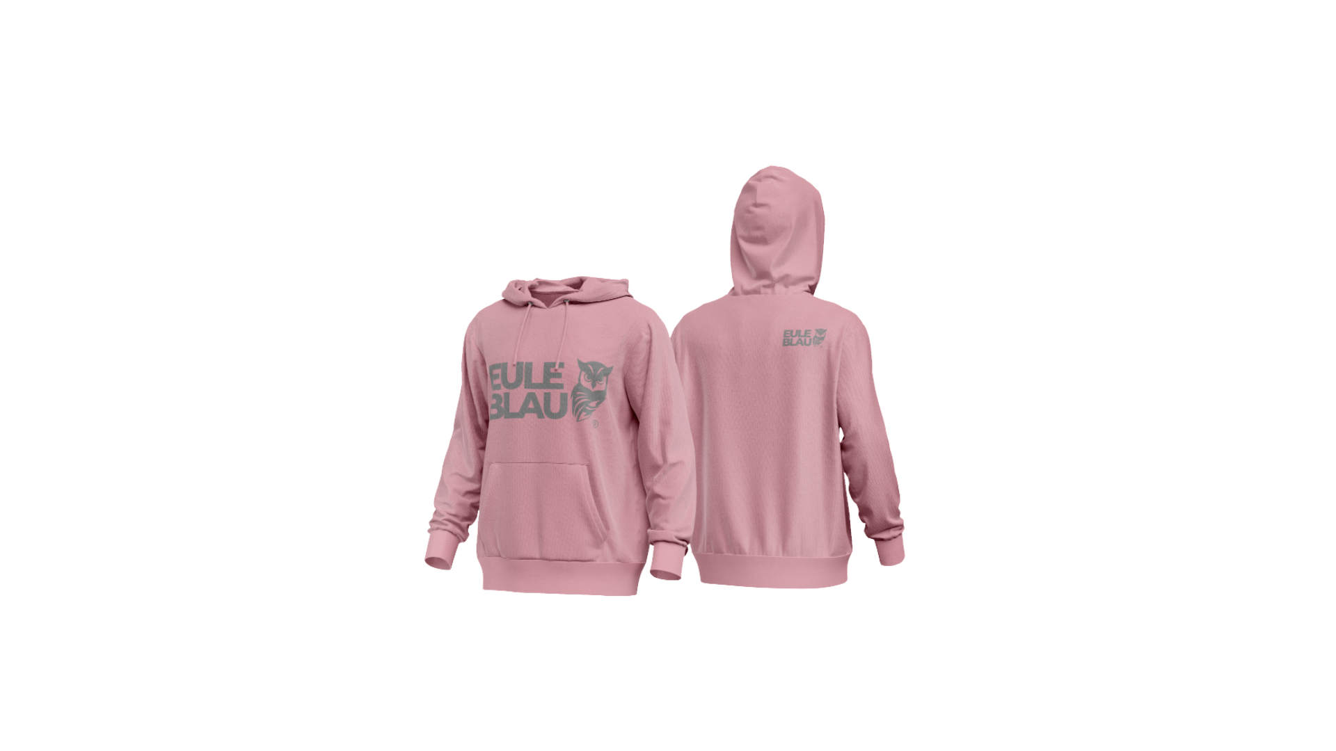 Polerón hooded Unisex Wildcore soft rose/grey
