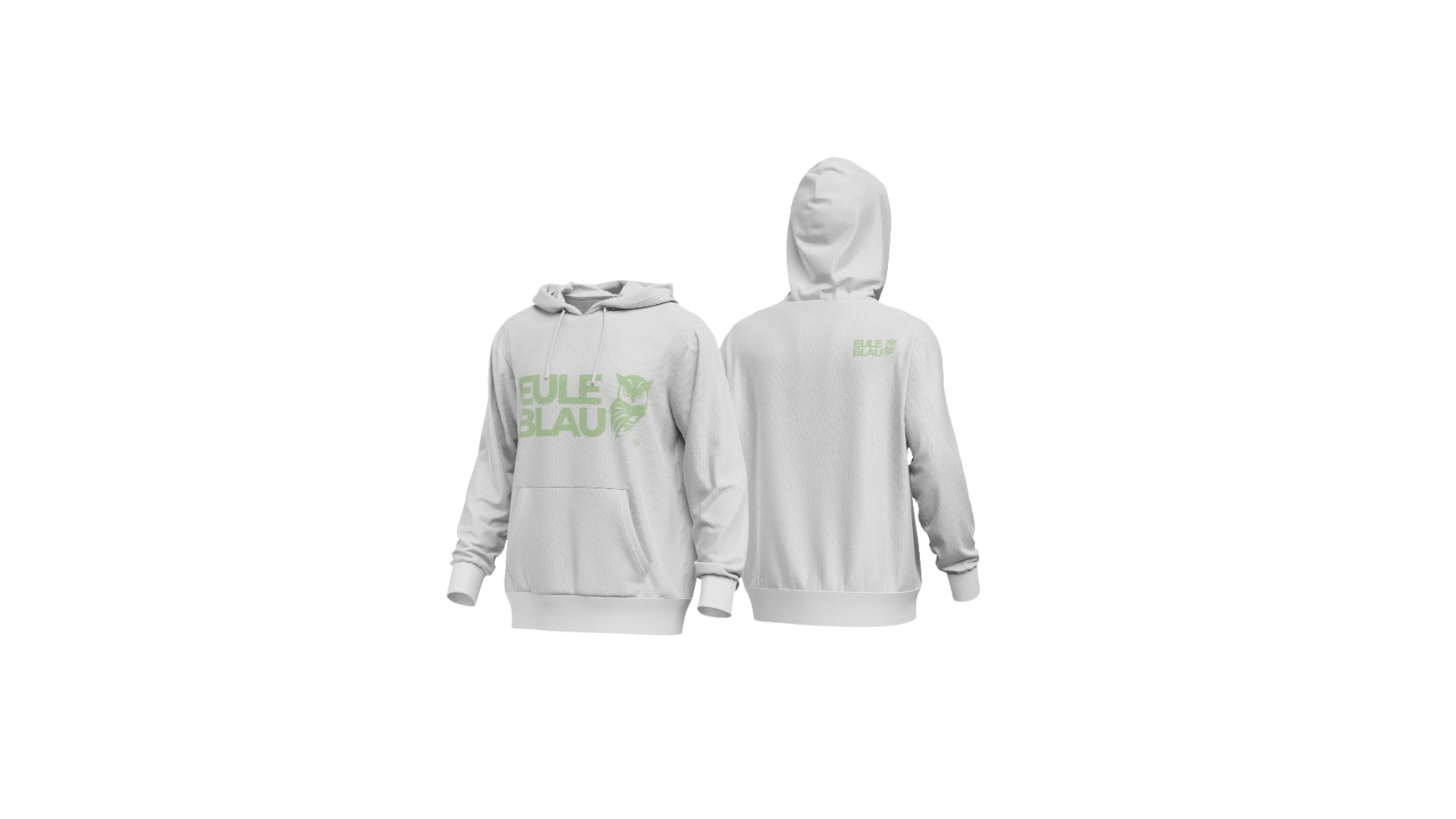 Polerón hooded Unisex wildcore White/green