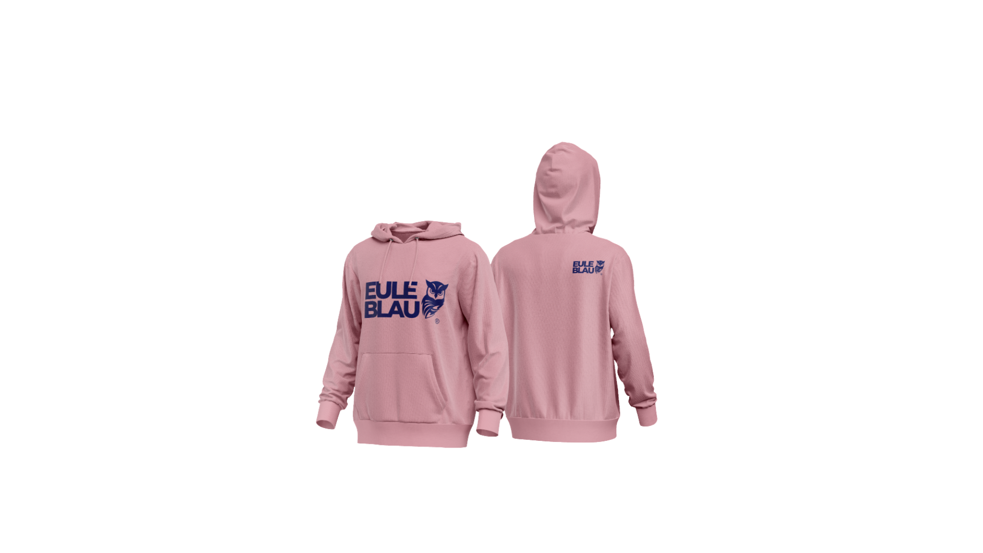 Polerón hooded Unisex wildcore soft rose/blue