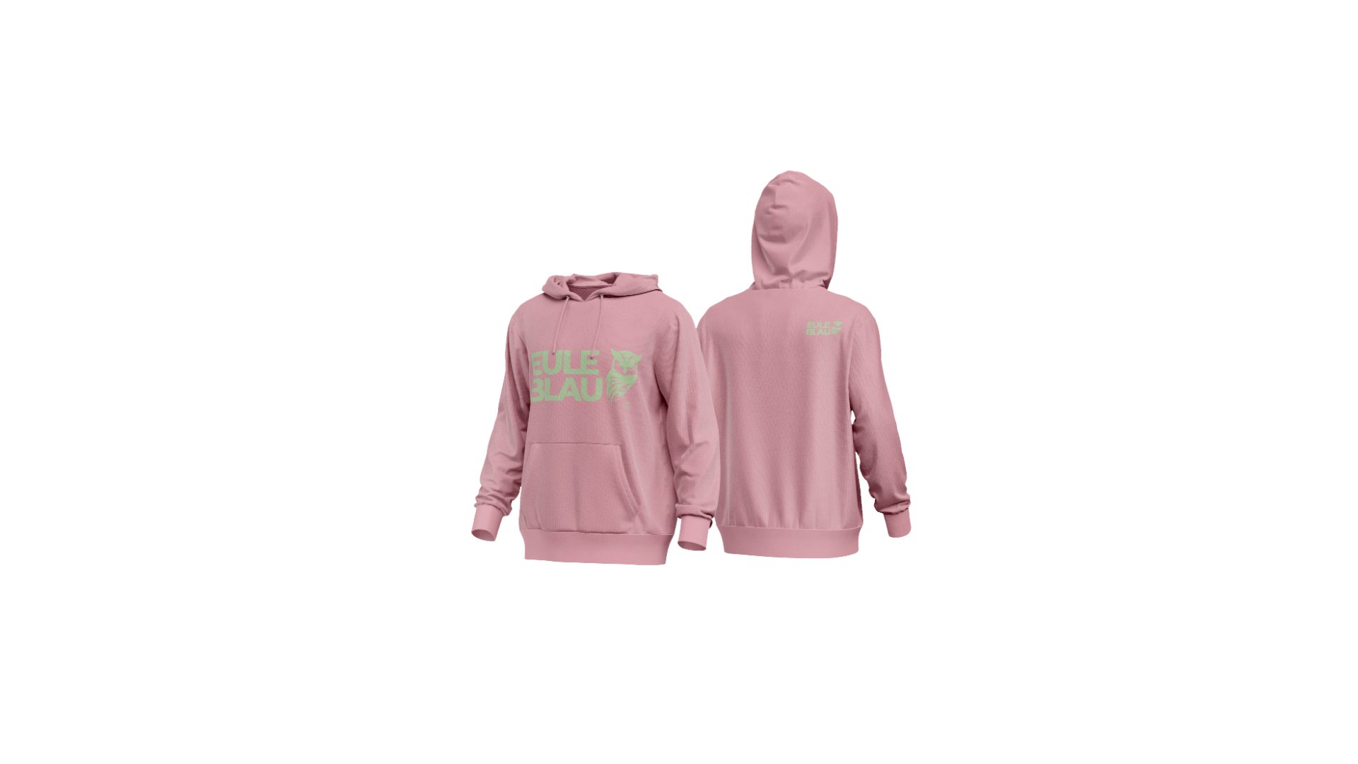 Polerón hooded Unisex Wildcore Soft rose/green