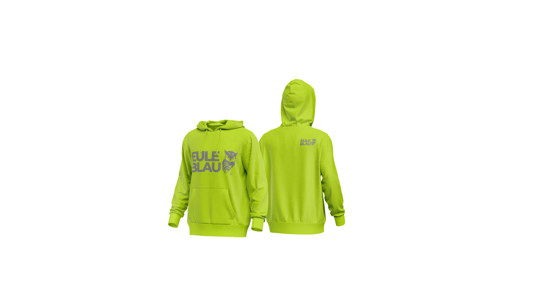 Polerón hooded Unisex wildcore Lime/grey