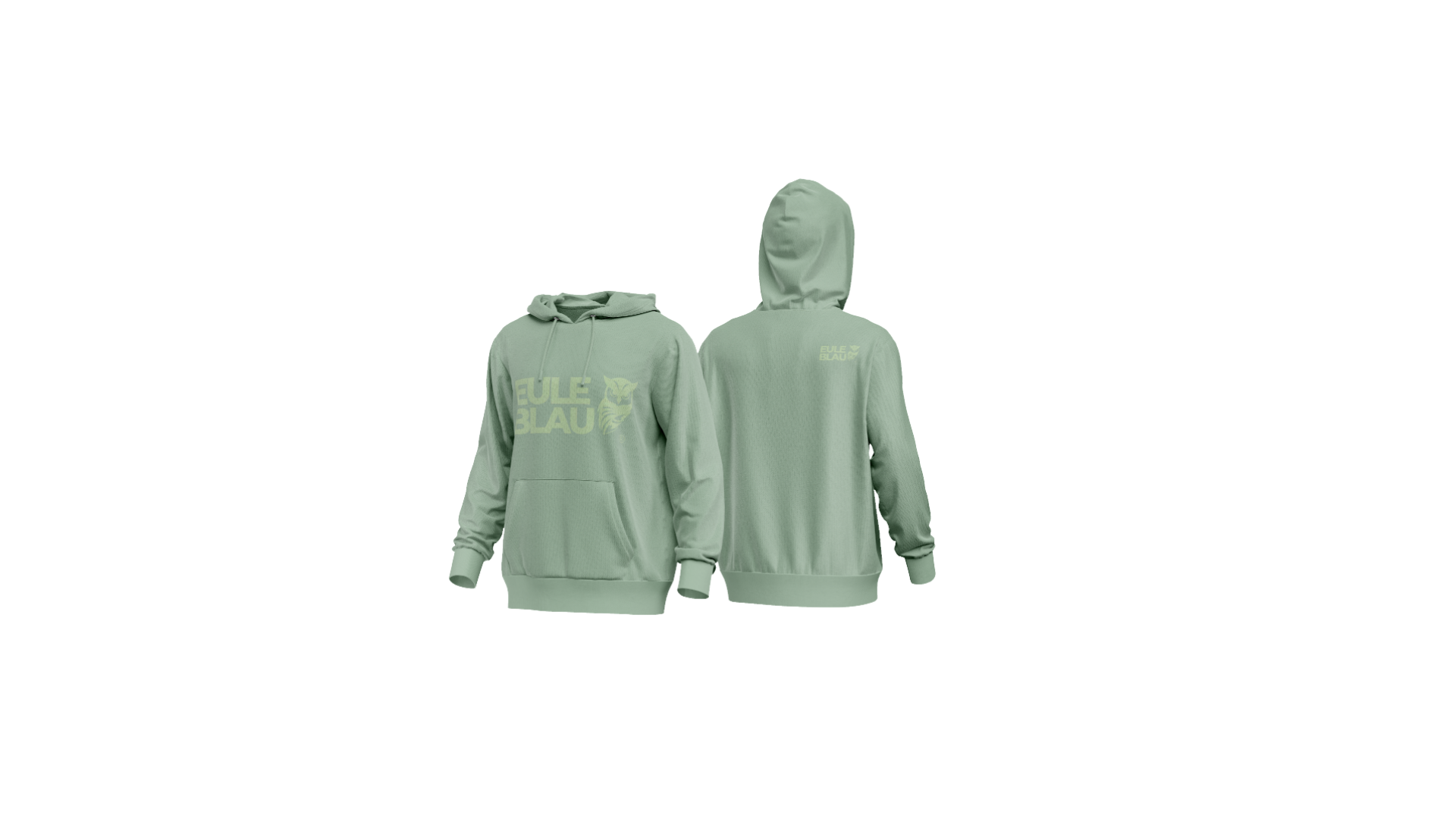 Polerón hooded Unisex wildcore Sage/green