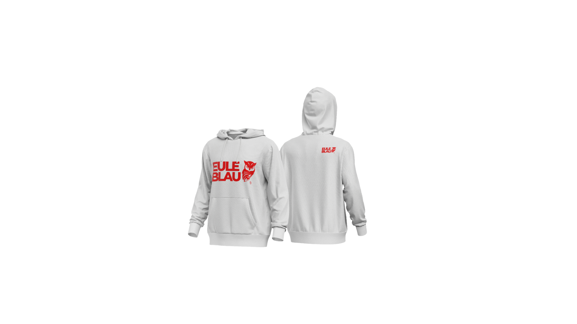 Polerón hooded Unisex wildcore White/red