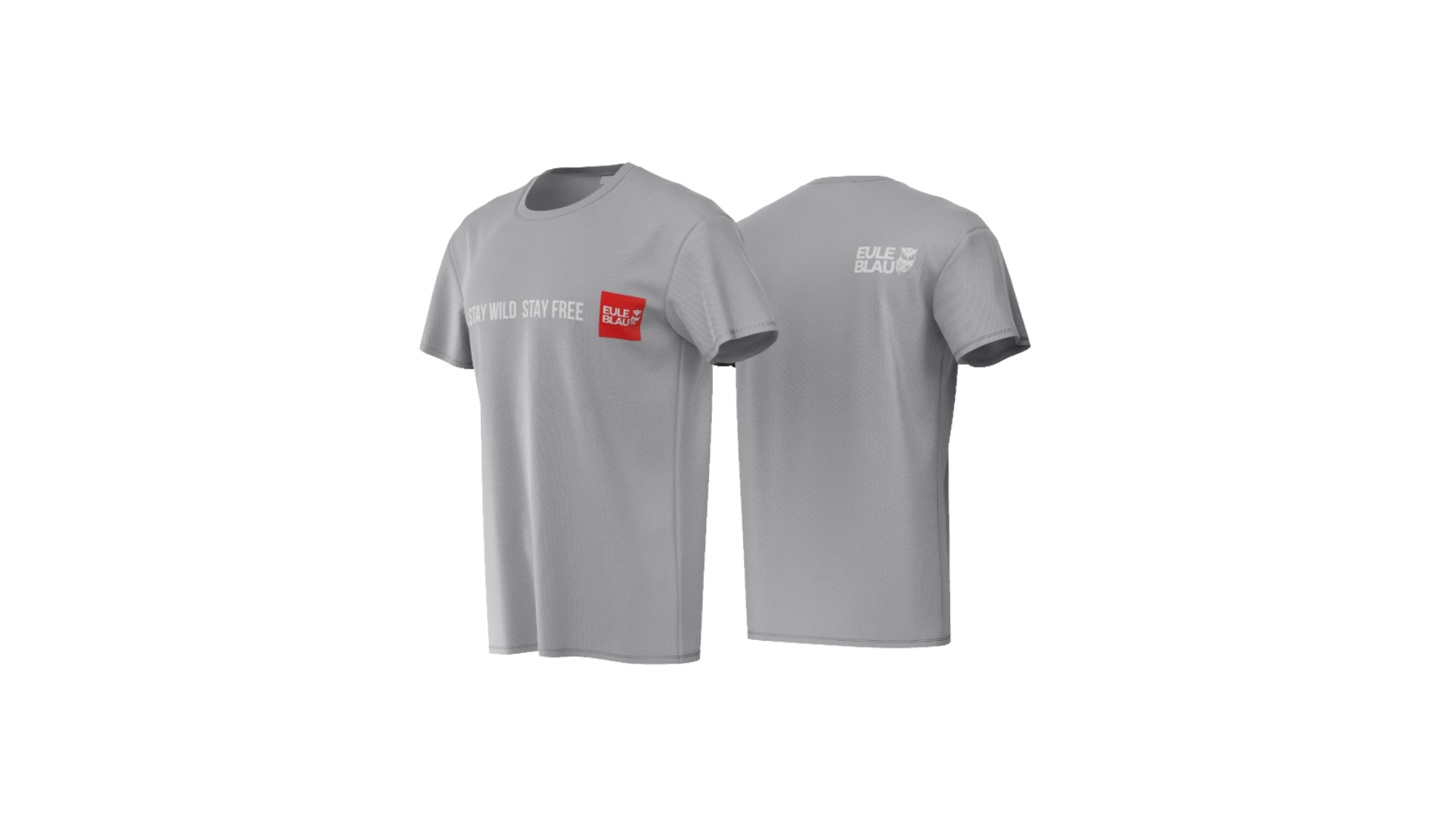 Polera Unisex Stay Wild Stay Free Grey