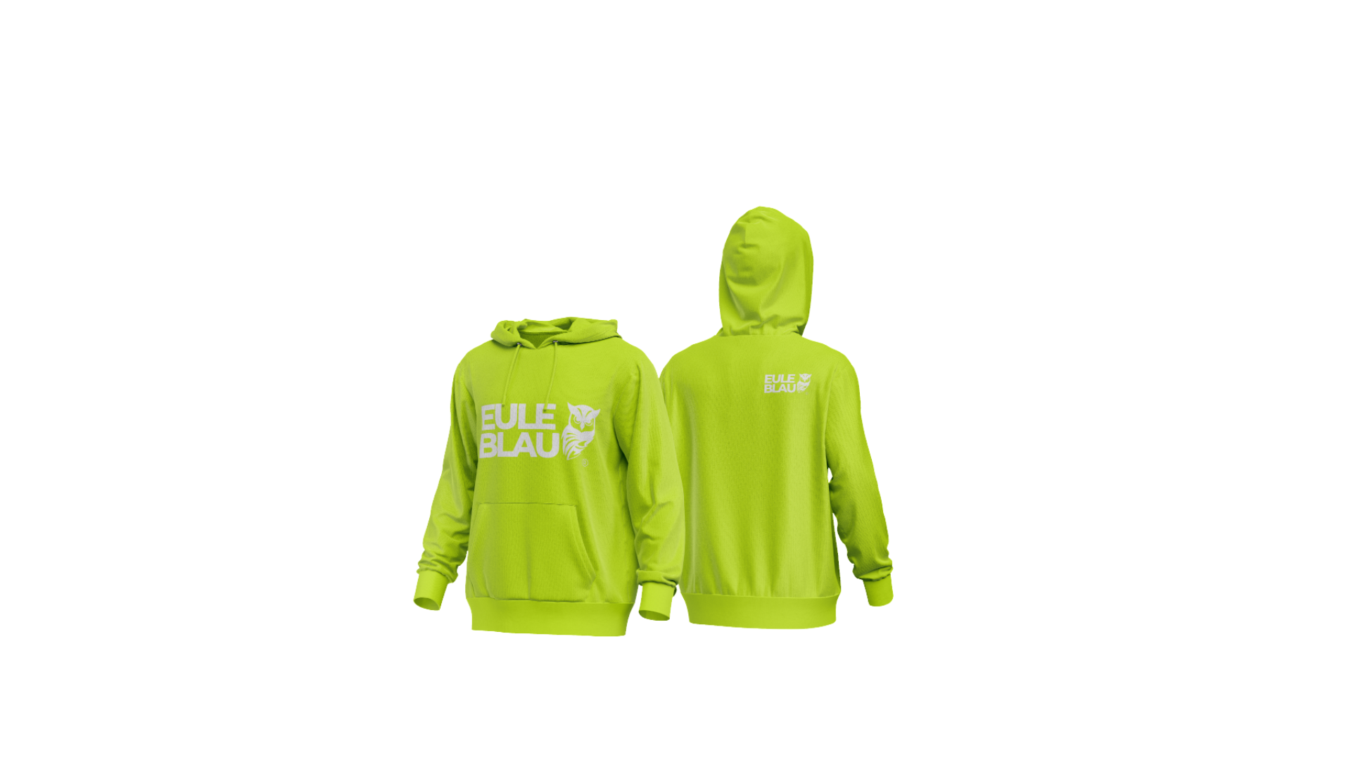 Polerón hooded Unisex wildcore Lime/white