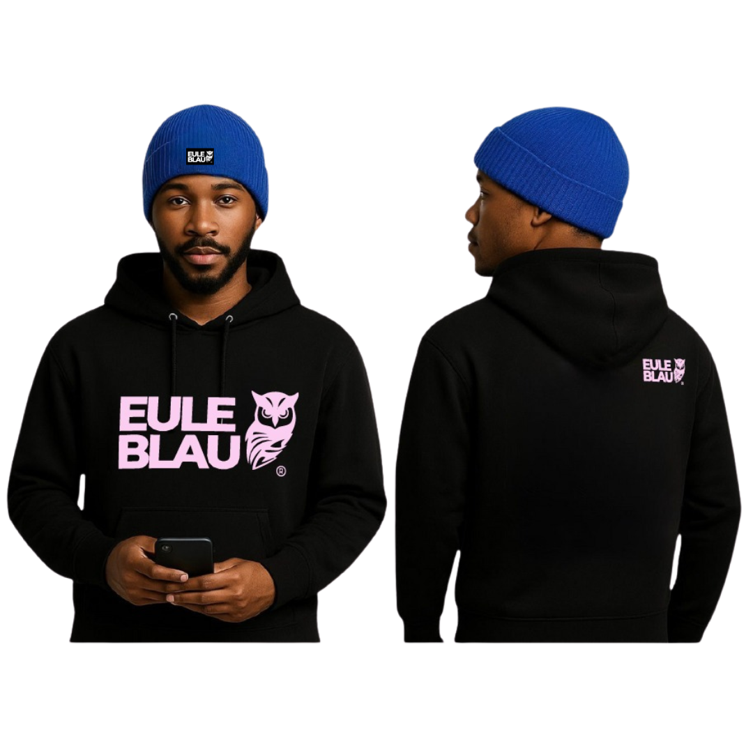 Polerón Hooded Unisex Wildcore Black/rose