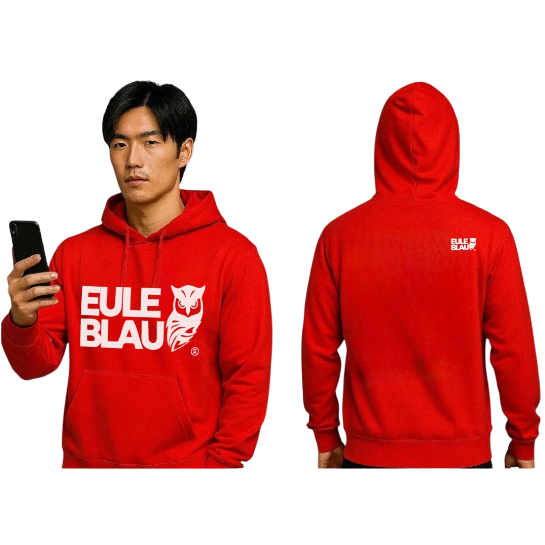 Polerón Hooded Unisex Wildcore Red/white