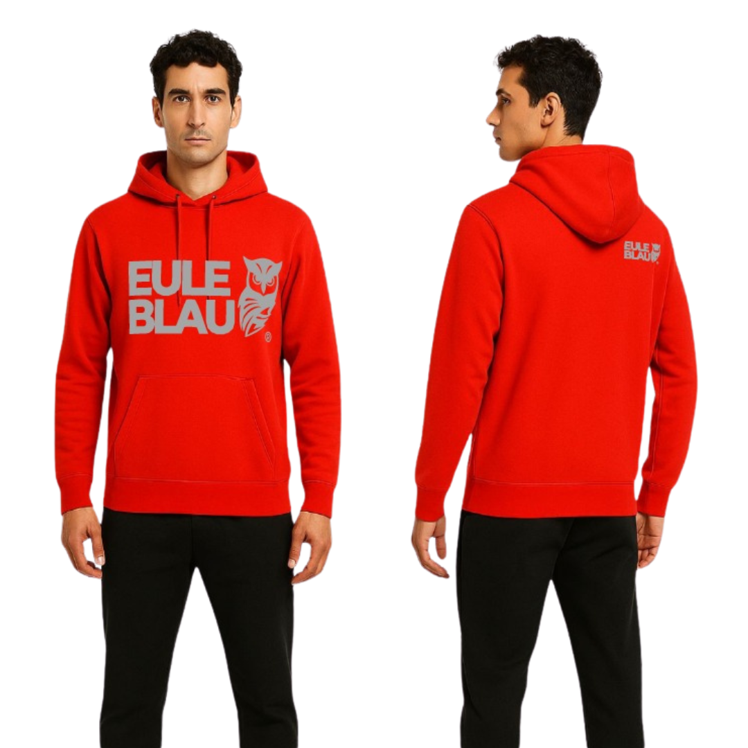 Polerón hooded Unisex wildcore Red/grey