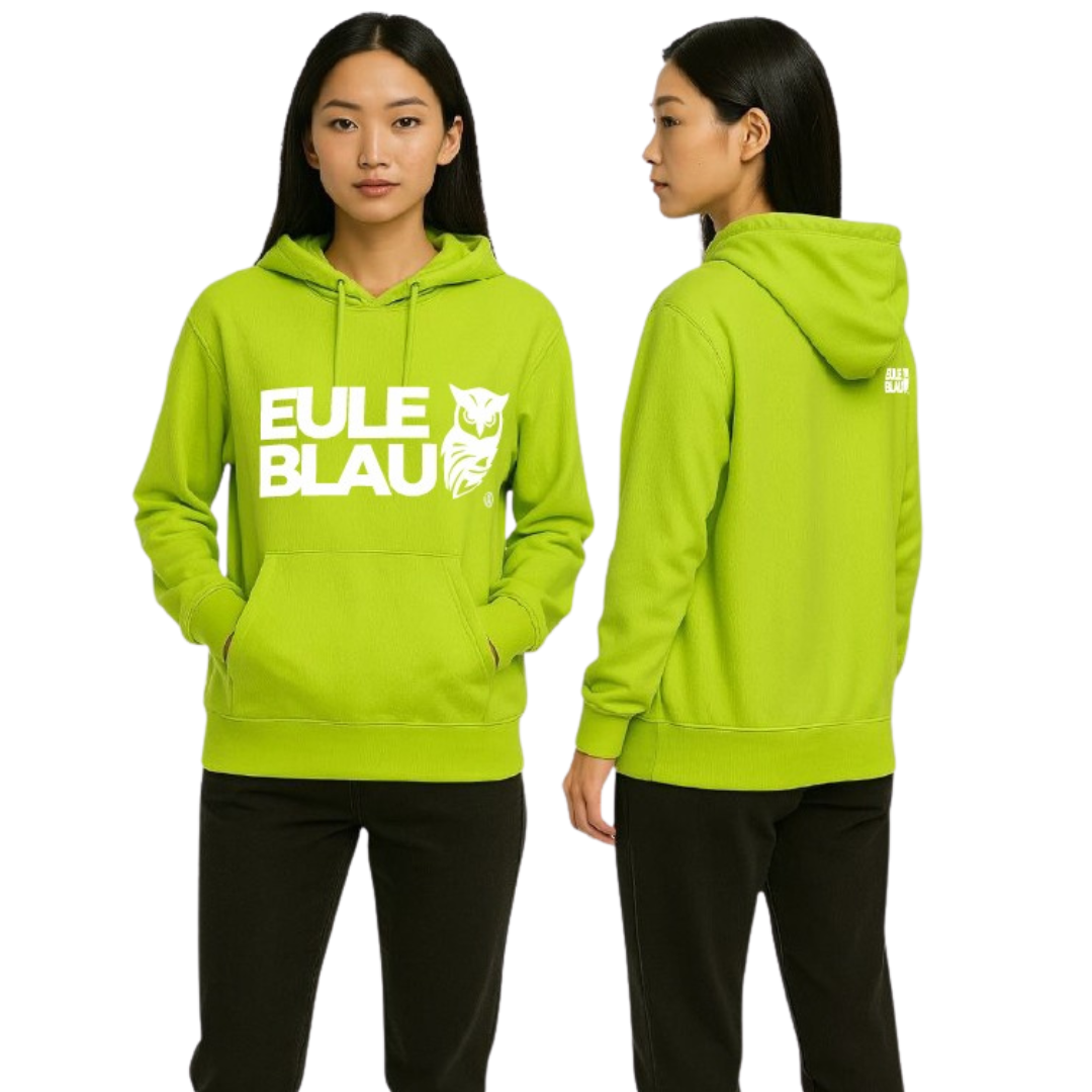 Polerón hooded Unisex wildcore Lime/white