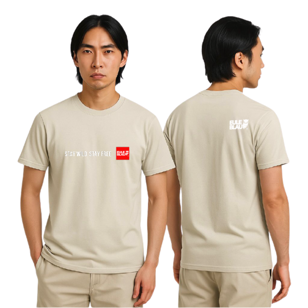 Polera Unisex Stay wild Stay free Off white