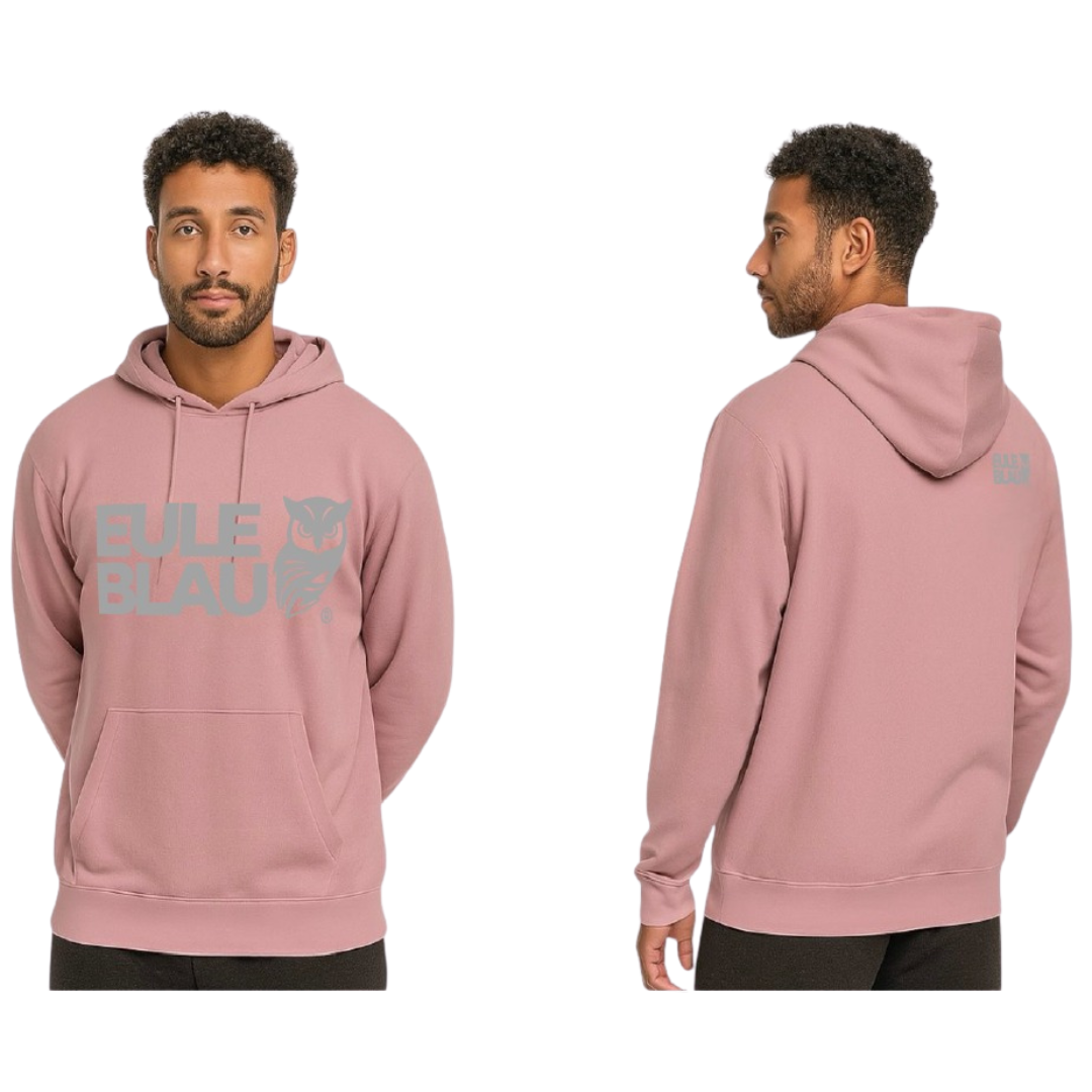 Polerón hooded Unisex Wildcore soft rose/grey