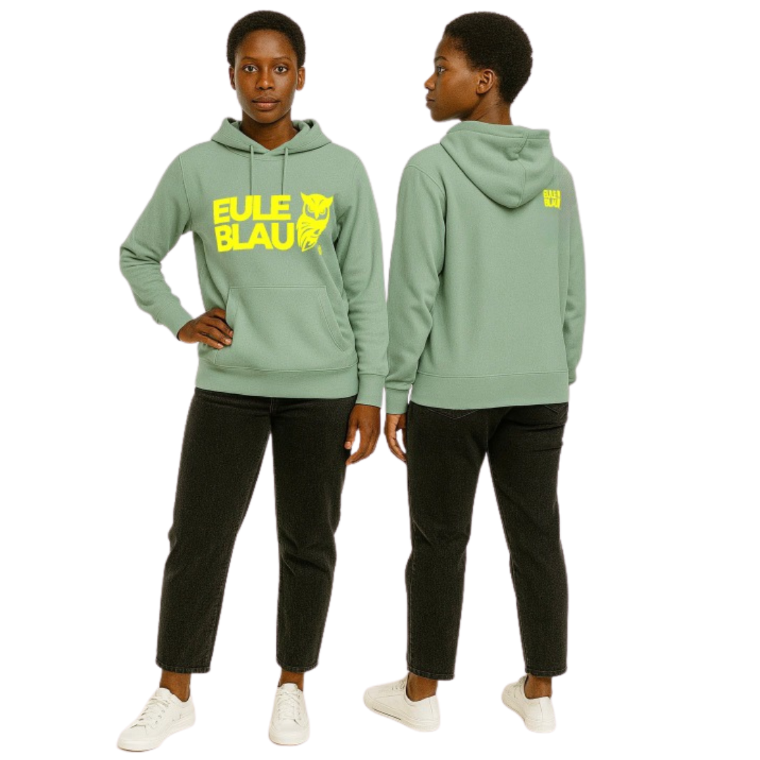Polerón hooded Unisex wildcore Sage/yellow