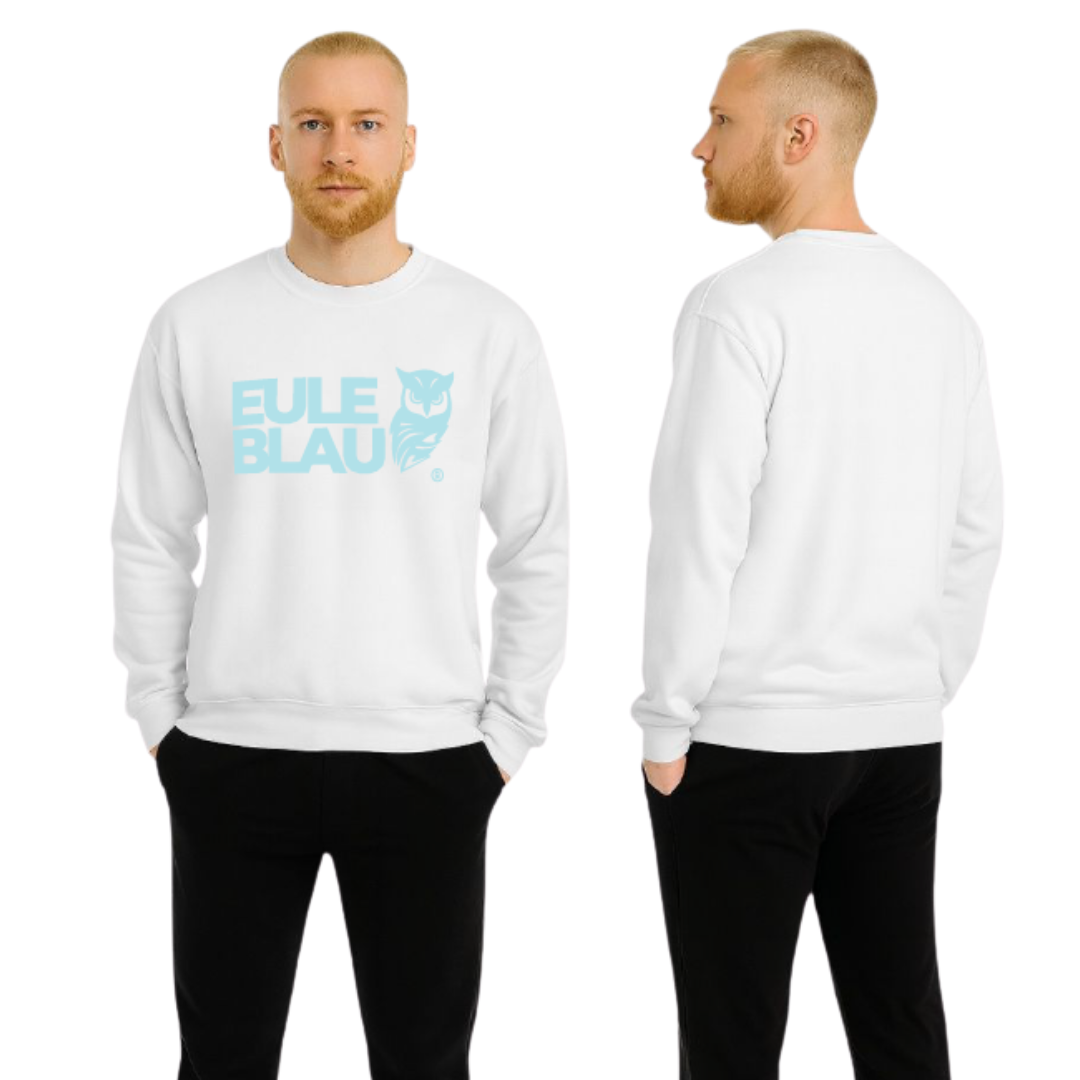 Polerón Unisex andes polo crew White/ sky blue