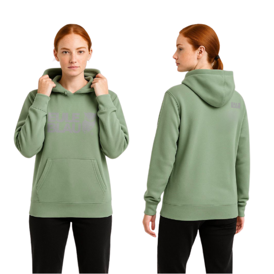 Polerón hooded Unisex wildcore Sage/grey
