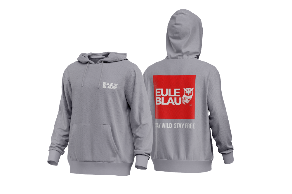 Polerón Hooded Unisex stay wild stay free Grey