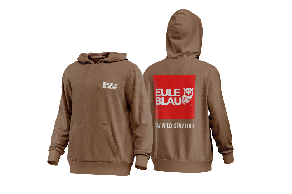 Polerón Hooded Unisex stay wild stay free moca