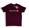 Polera Hypoallergenic unisex Stay wild Stay free Burgundy