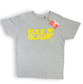 T -Shirt T gris sauvage / jaune