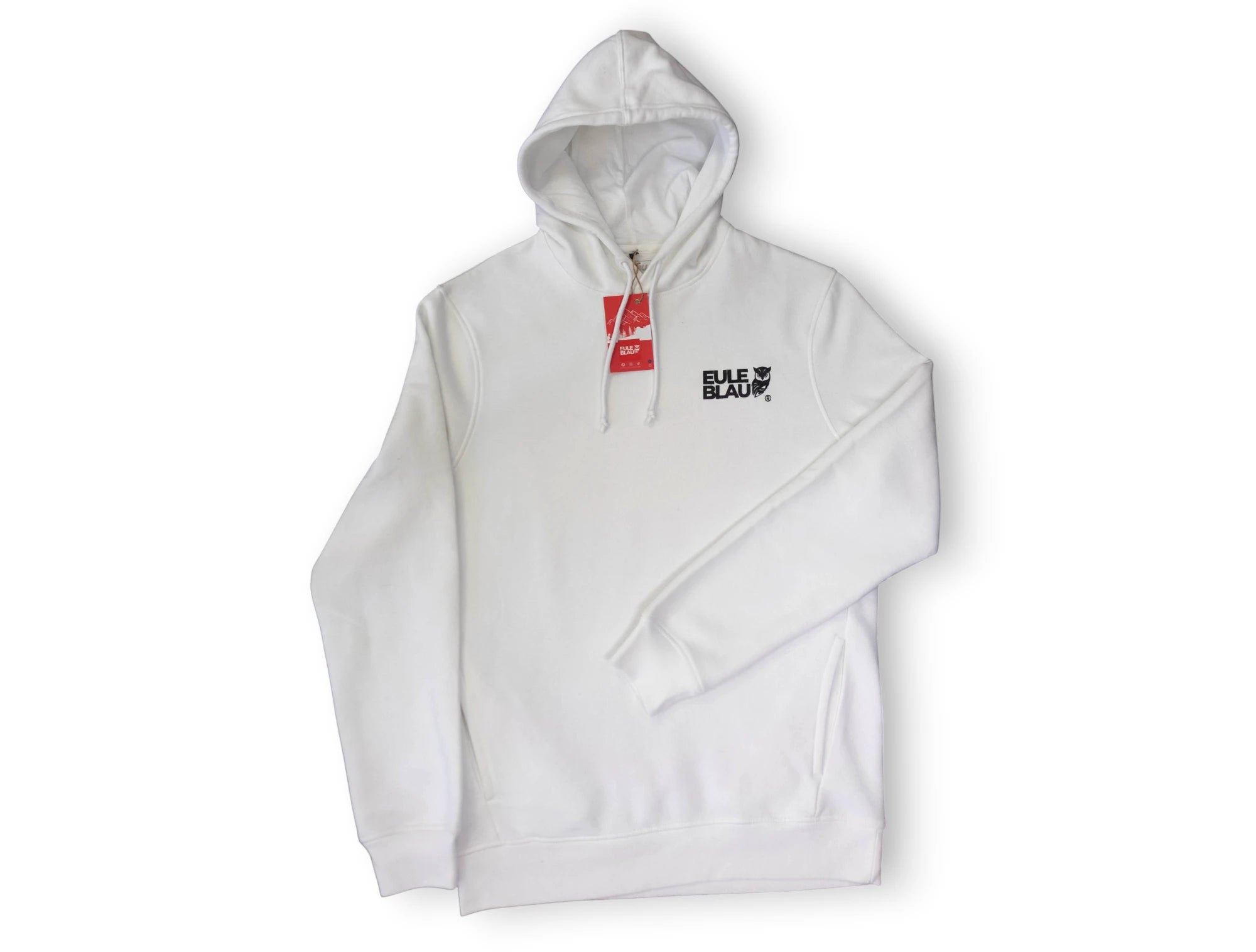 Poleron Hooded Organic stay wild stay free white