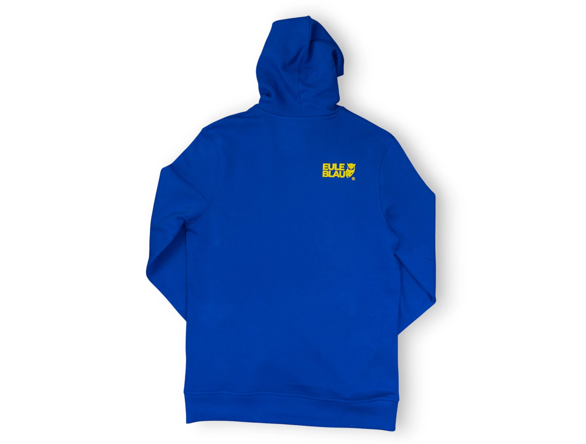 Polerón hooded Organic wildcore azul/amarillo