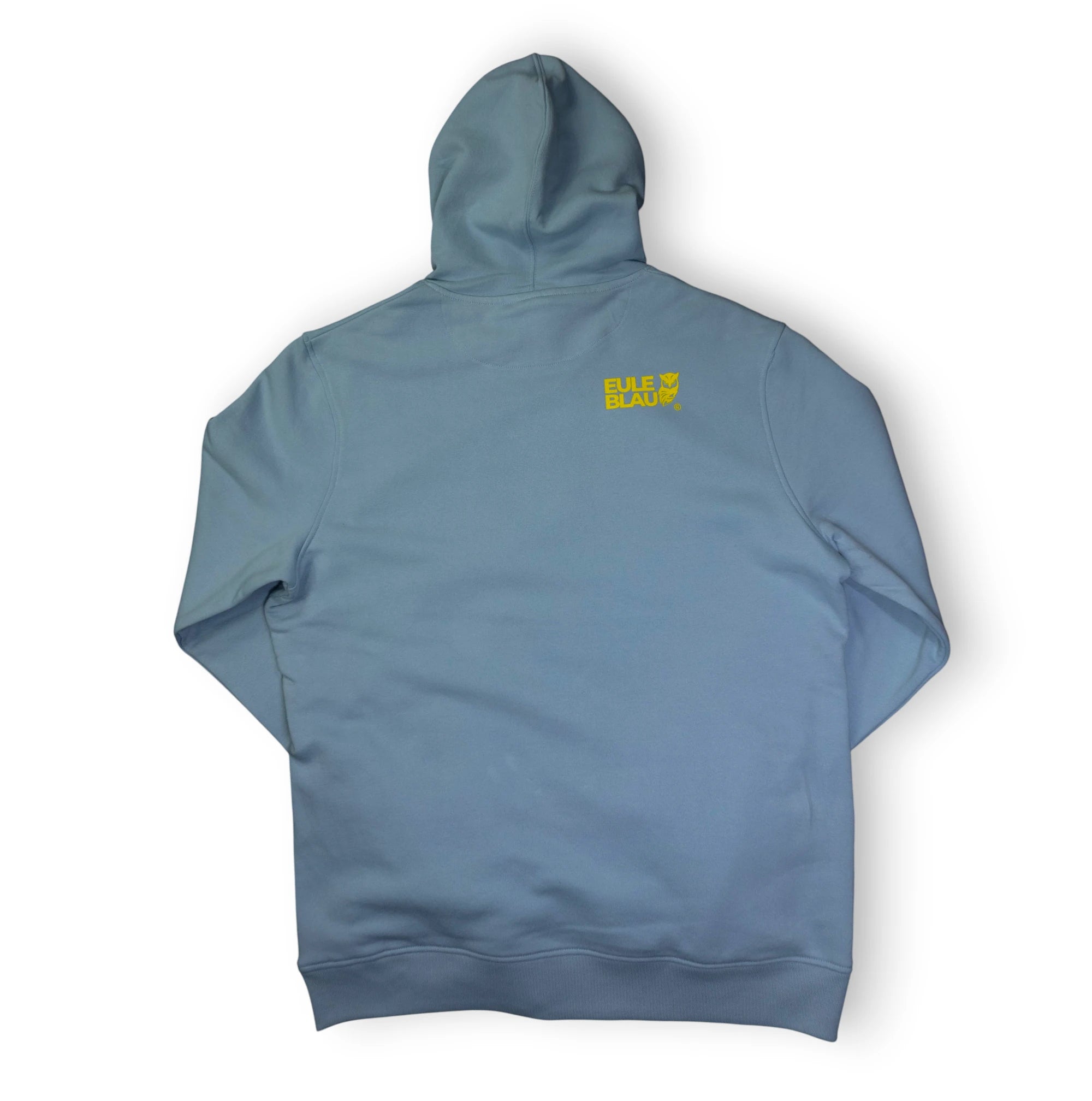 Polerón hooded Organic wildcore Blue fog/amarillo