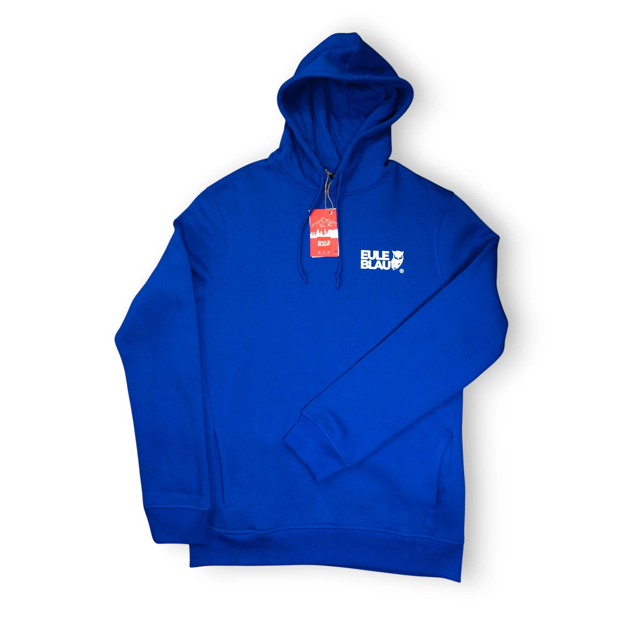 Polerón Hooded Organic stay wild stay free Royal blue