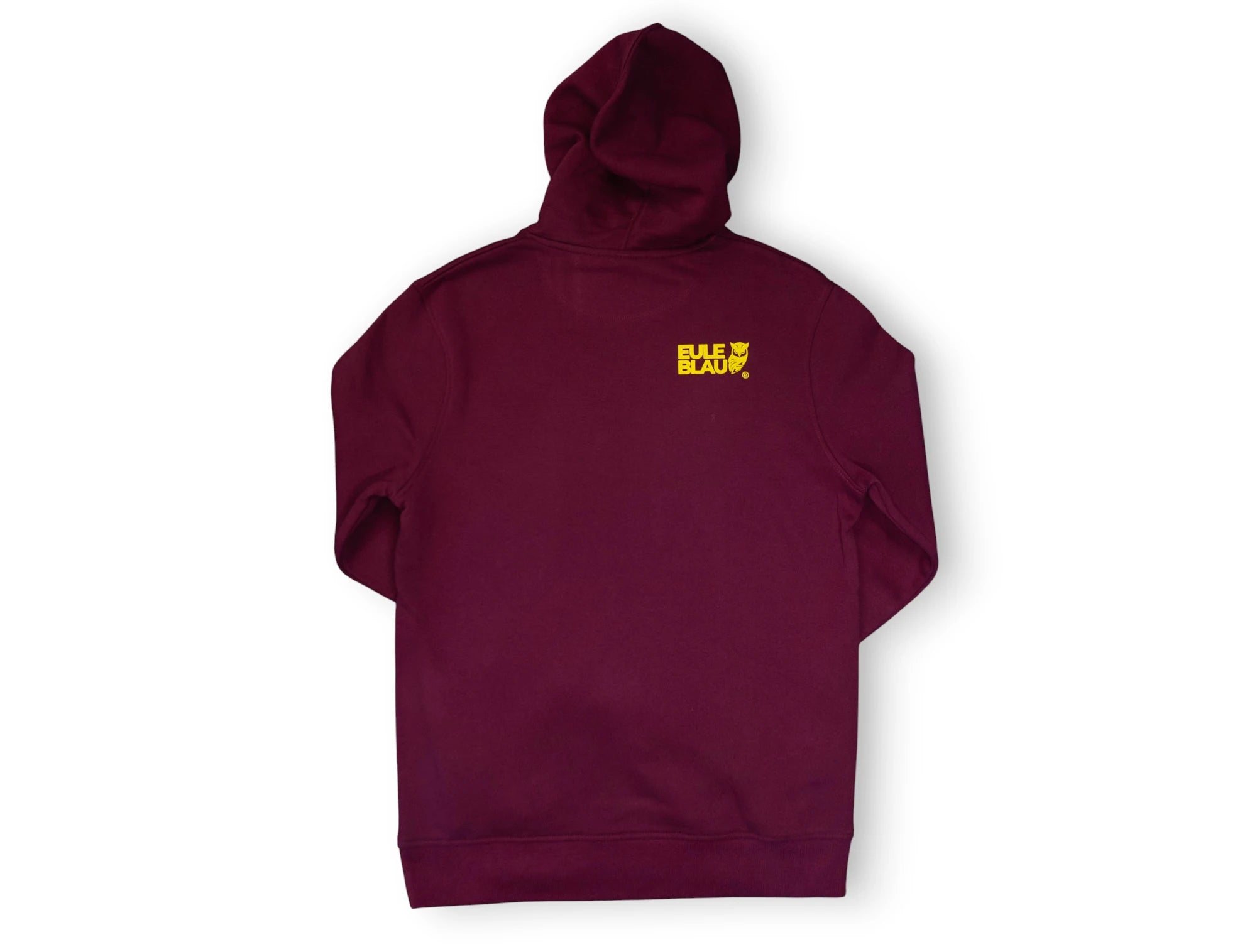 Polerón hooded Organic wildcore burdeo/amarillo