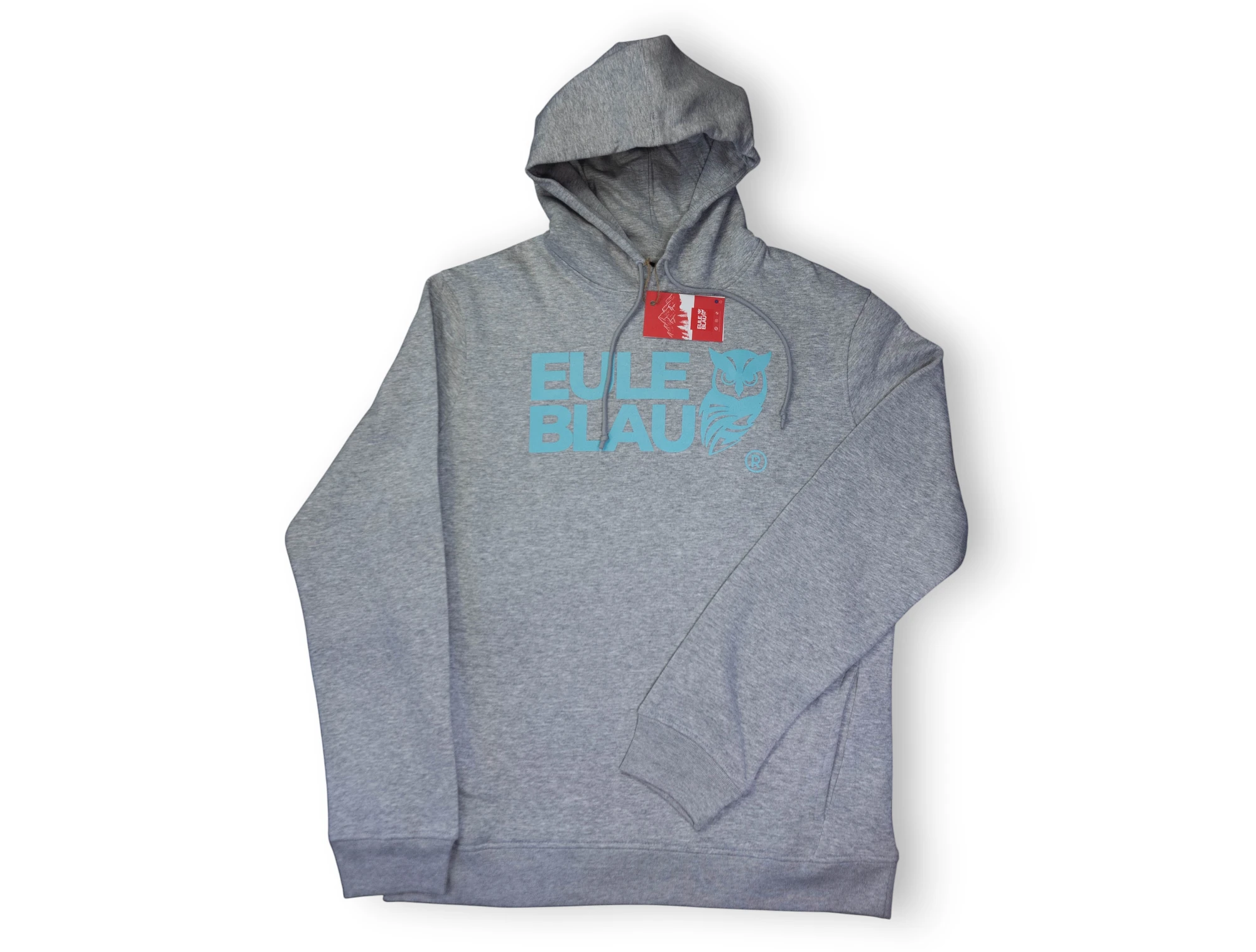 Polerón hooded Organic wildcore Gris/celeste