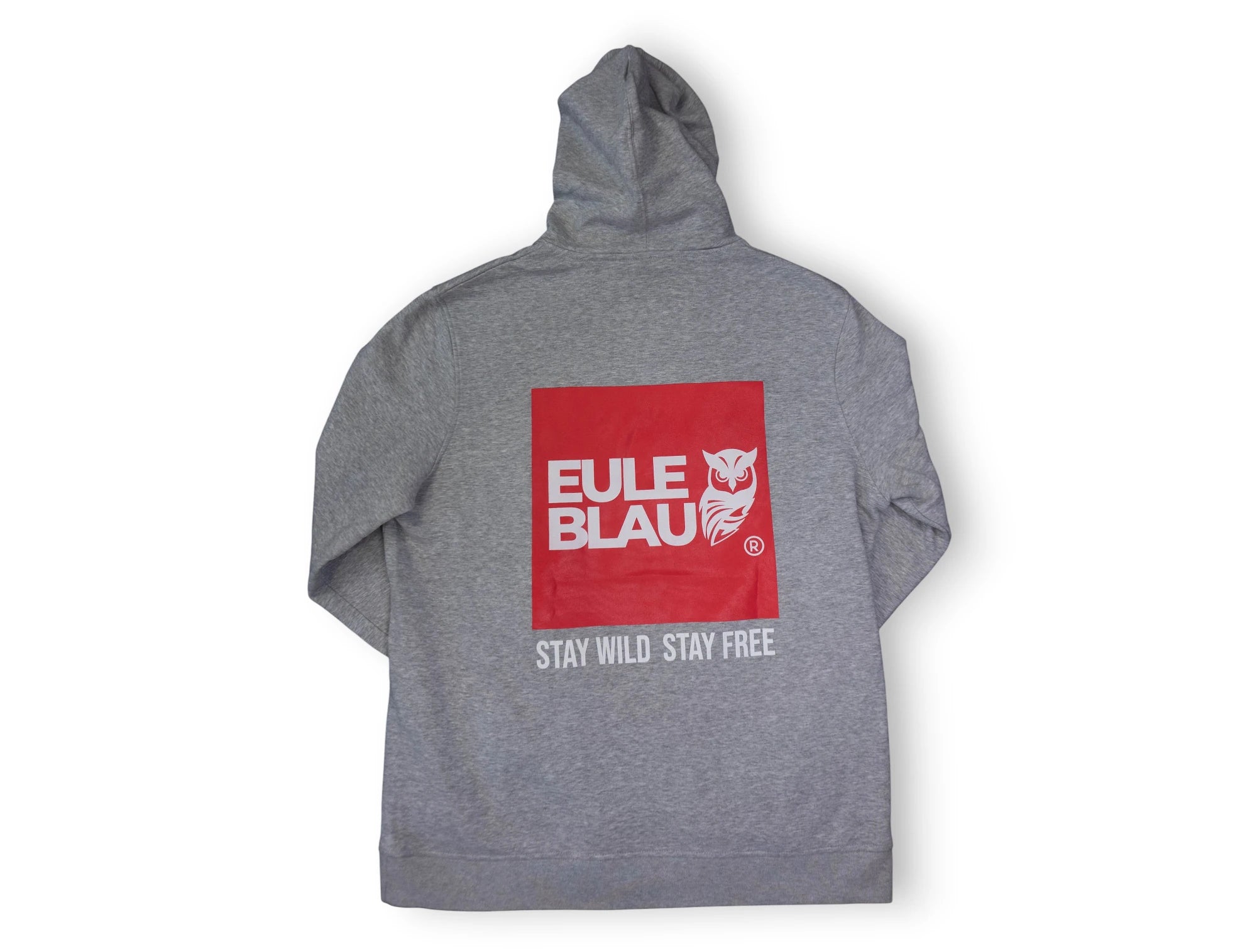 Polerón Hooded Organic stay wild stay free Grey