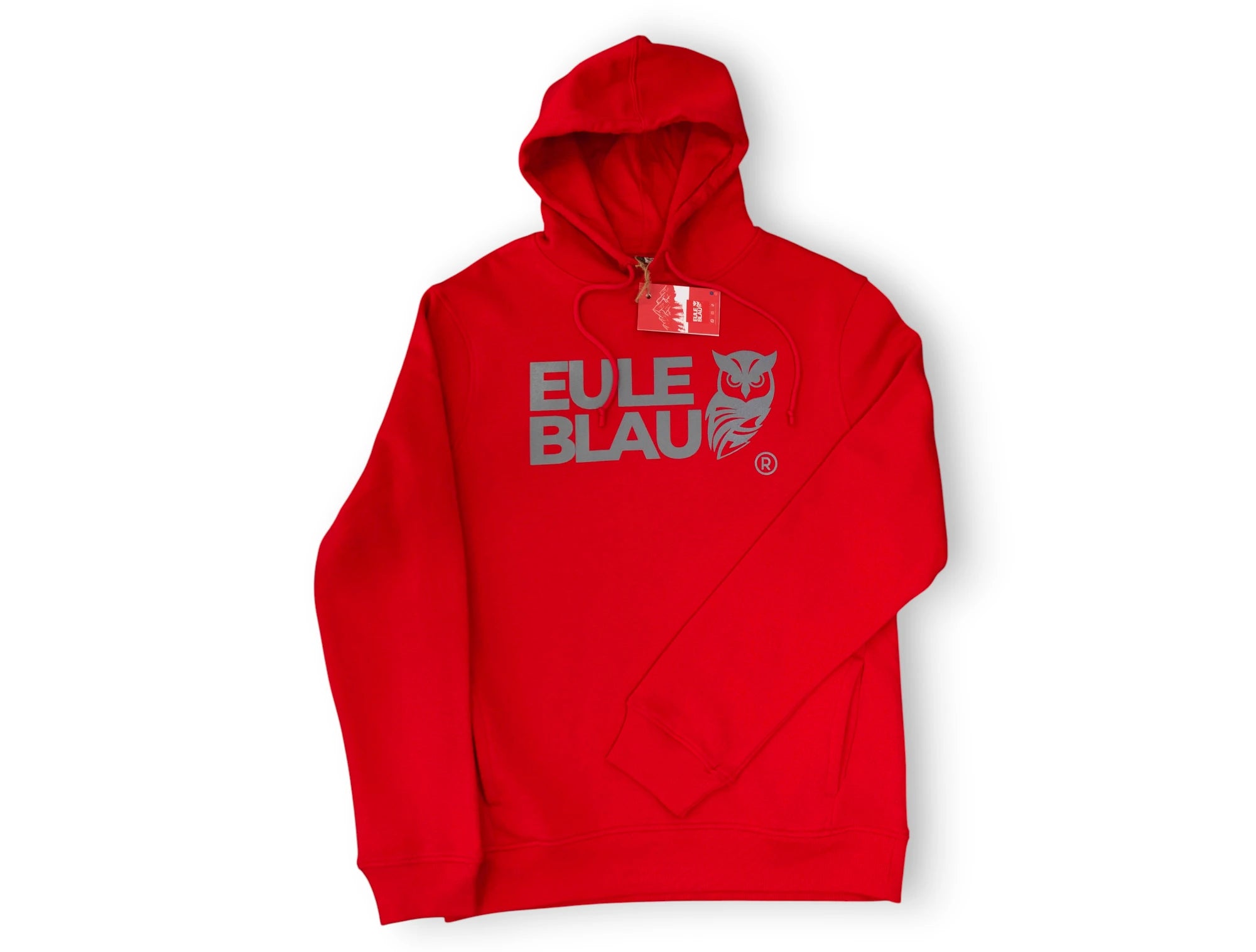 Polerón hooded Organic wildcore Red/grey