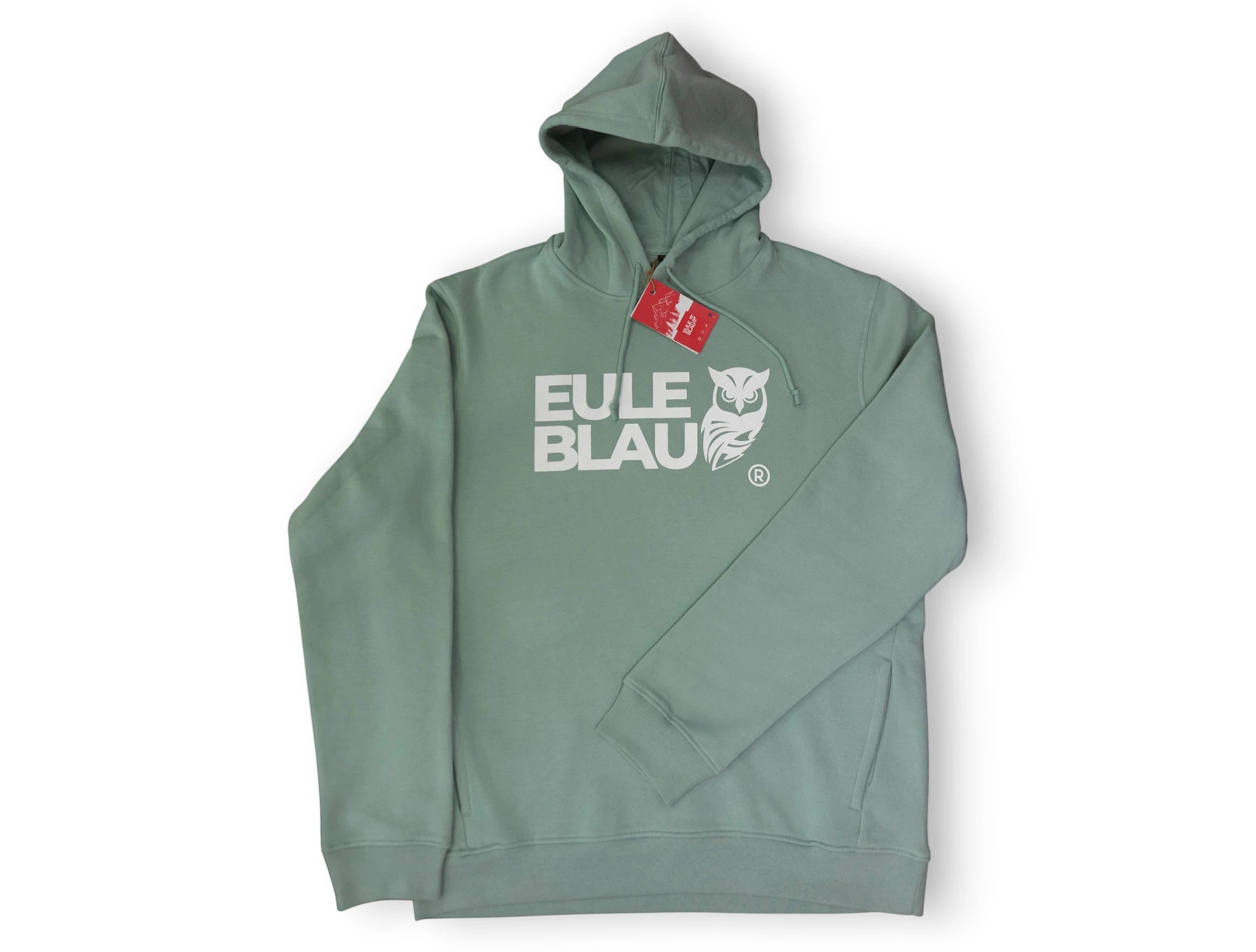 Polerón Hooded Organic wildcore Sage/white