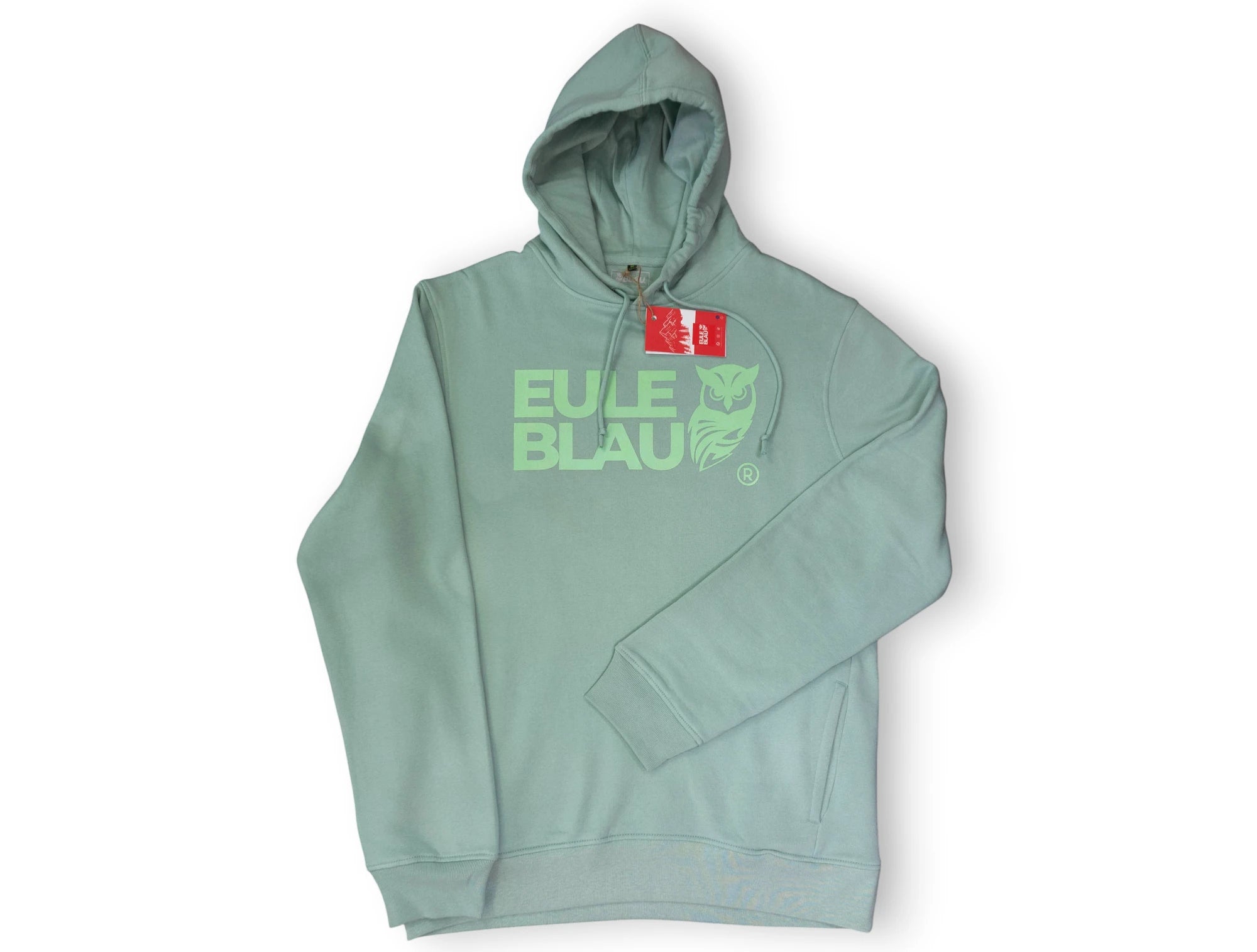 Polerón hooded Organic wildcore Sage/green