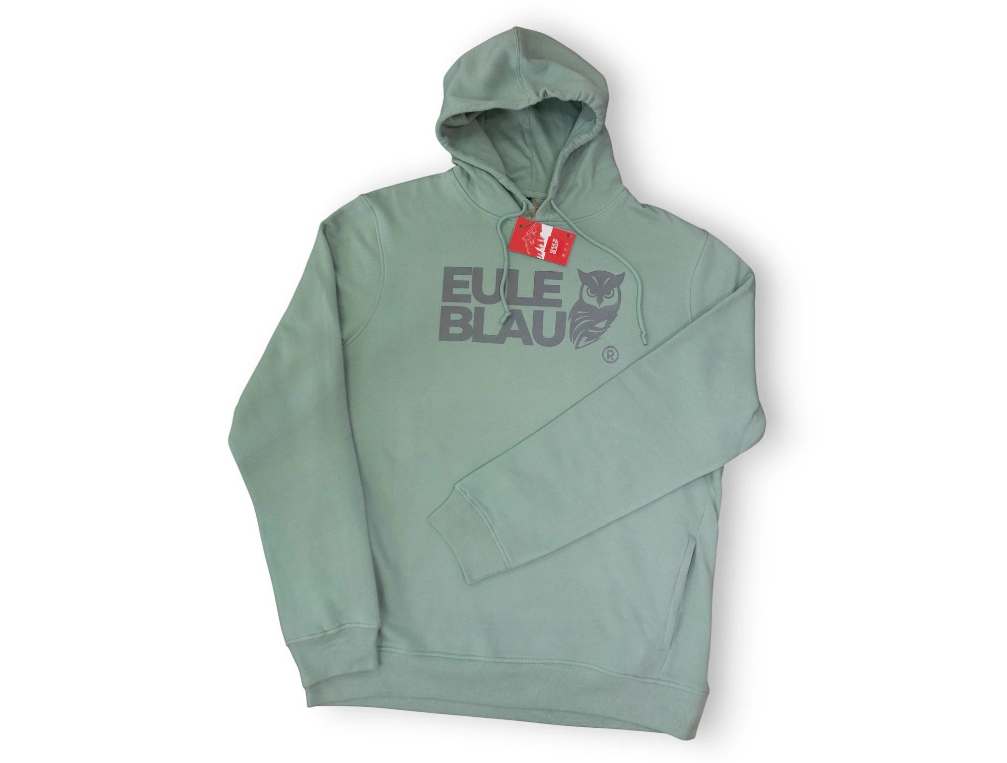 Polerón hooded Organic wildcore Sage/grey