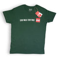 Polera Hypoallergenic unisex stay wild stay free forest green