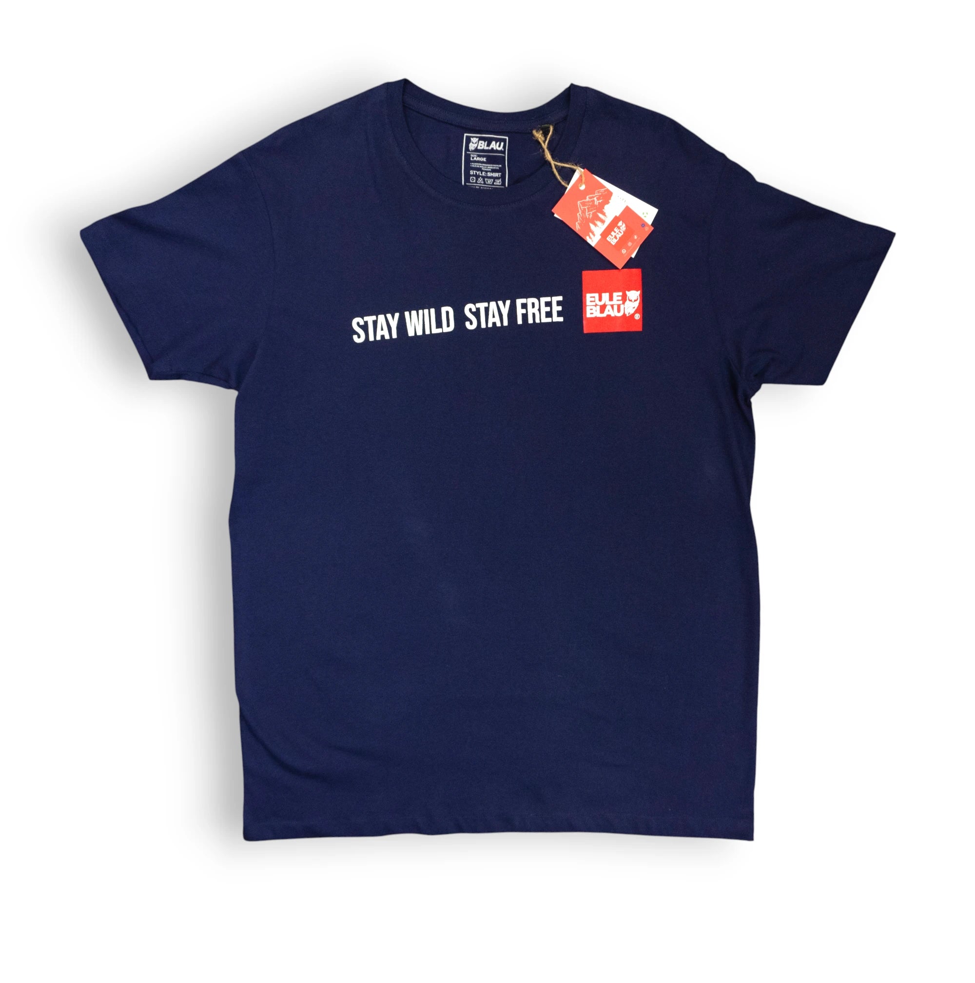 Polera Unisex Stay wild Stay free Navy