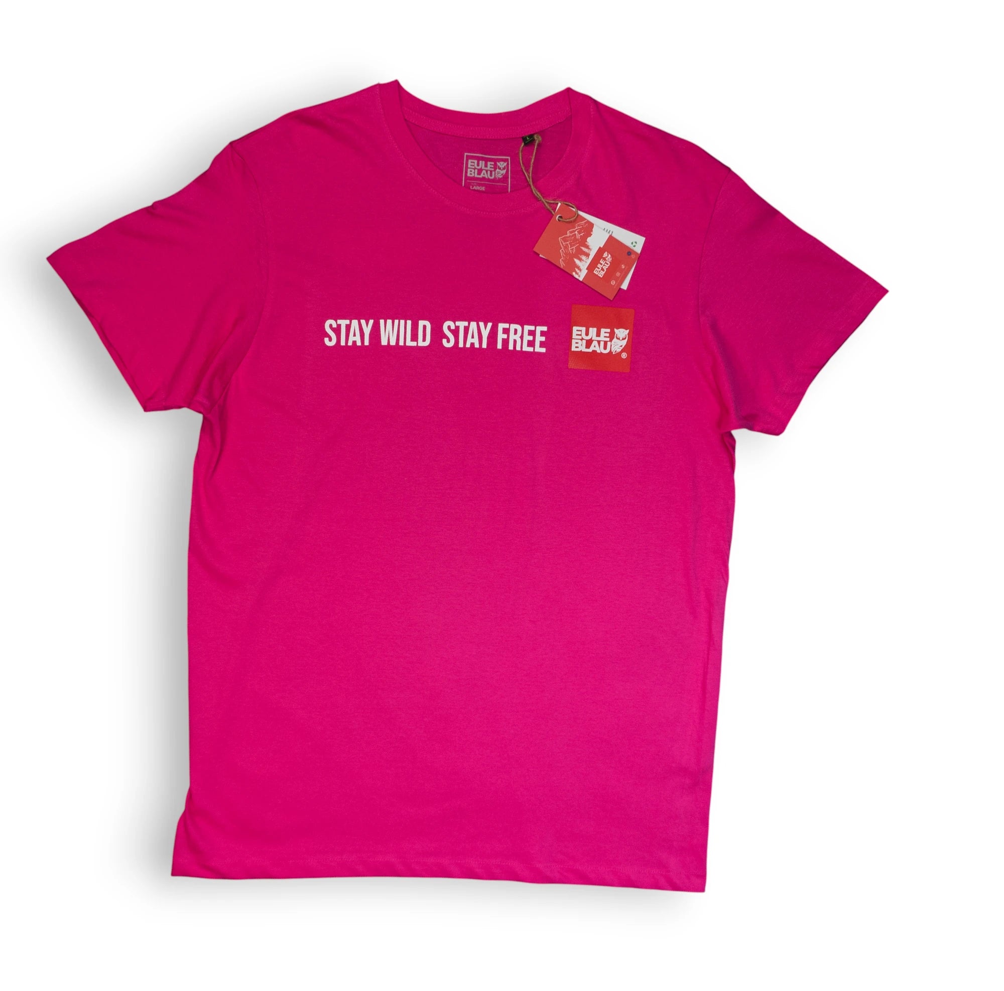 Polera unisex stay wuld stay free PINK