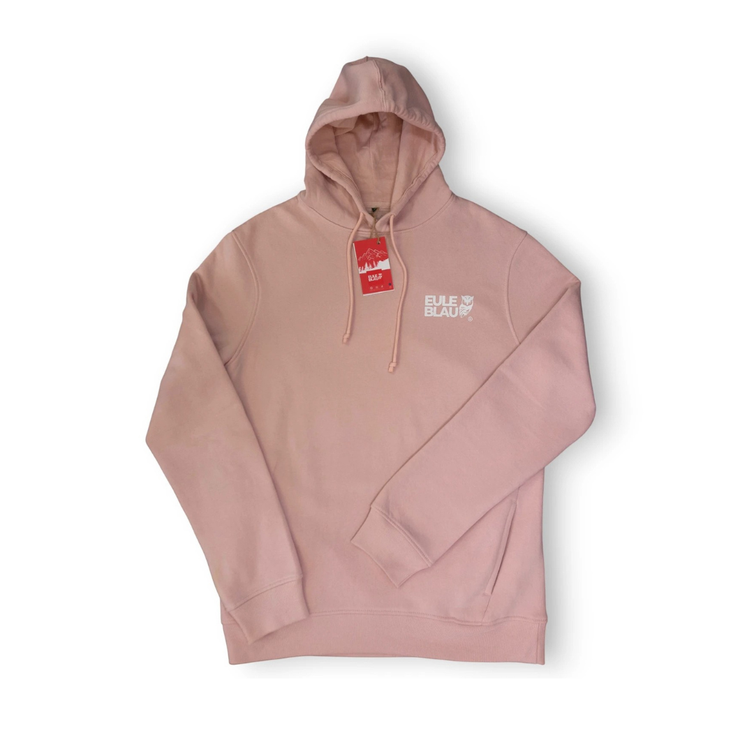 Poleron Hooded Organic stay wild stay free soft rose