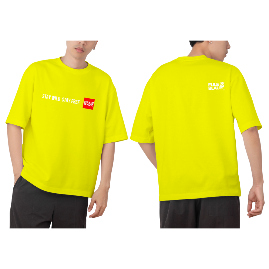 Polera Unisex Stay wild Stay free Yellow