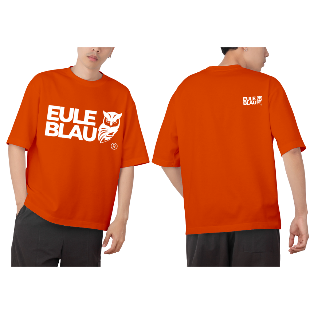 Polera Unisex Wildcore orange/white