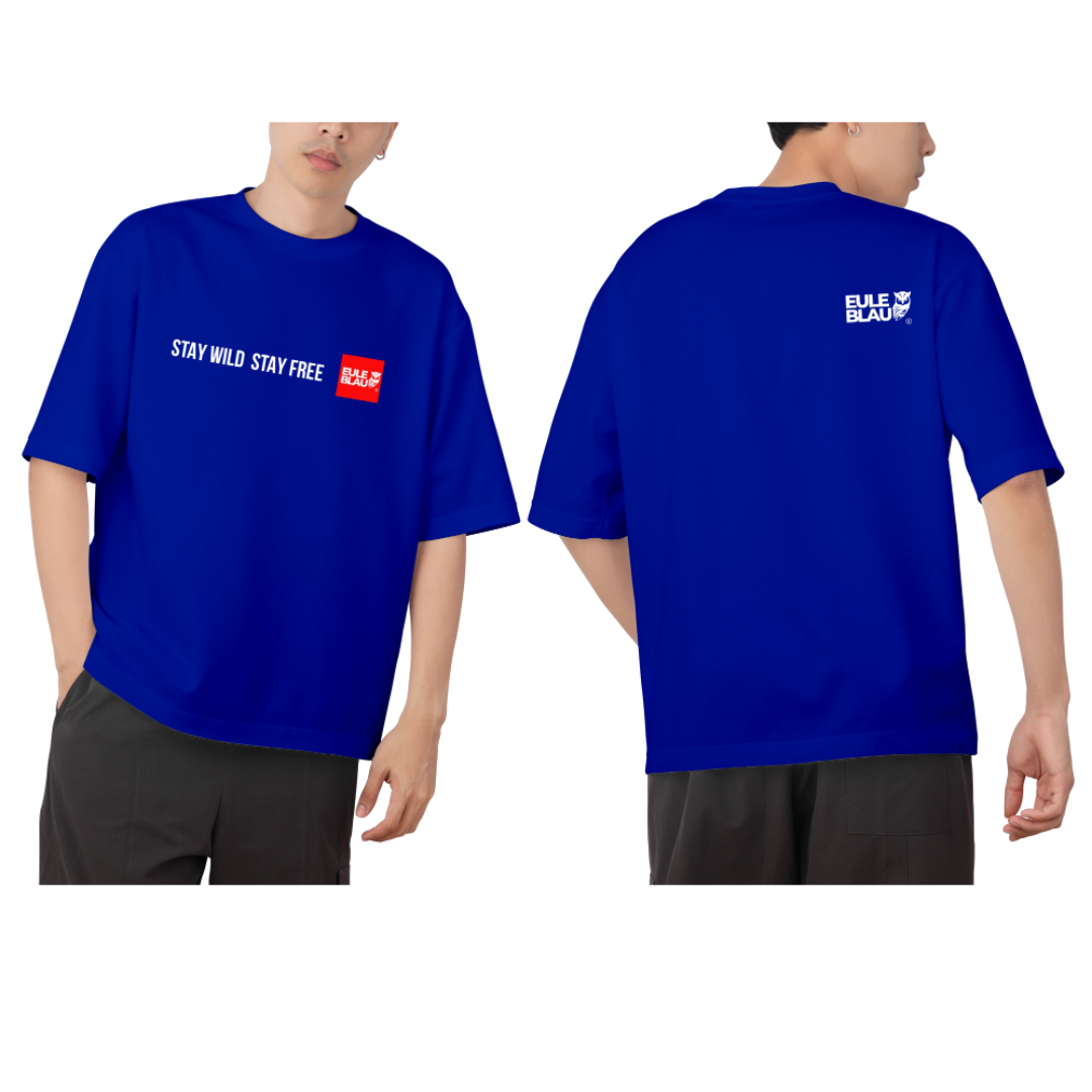 Polera unisex stay wild stay free Blue