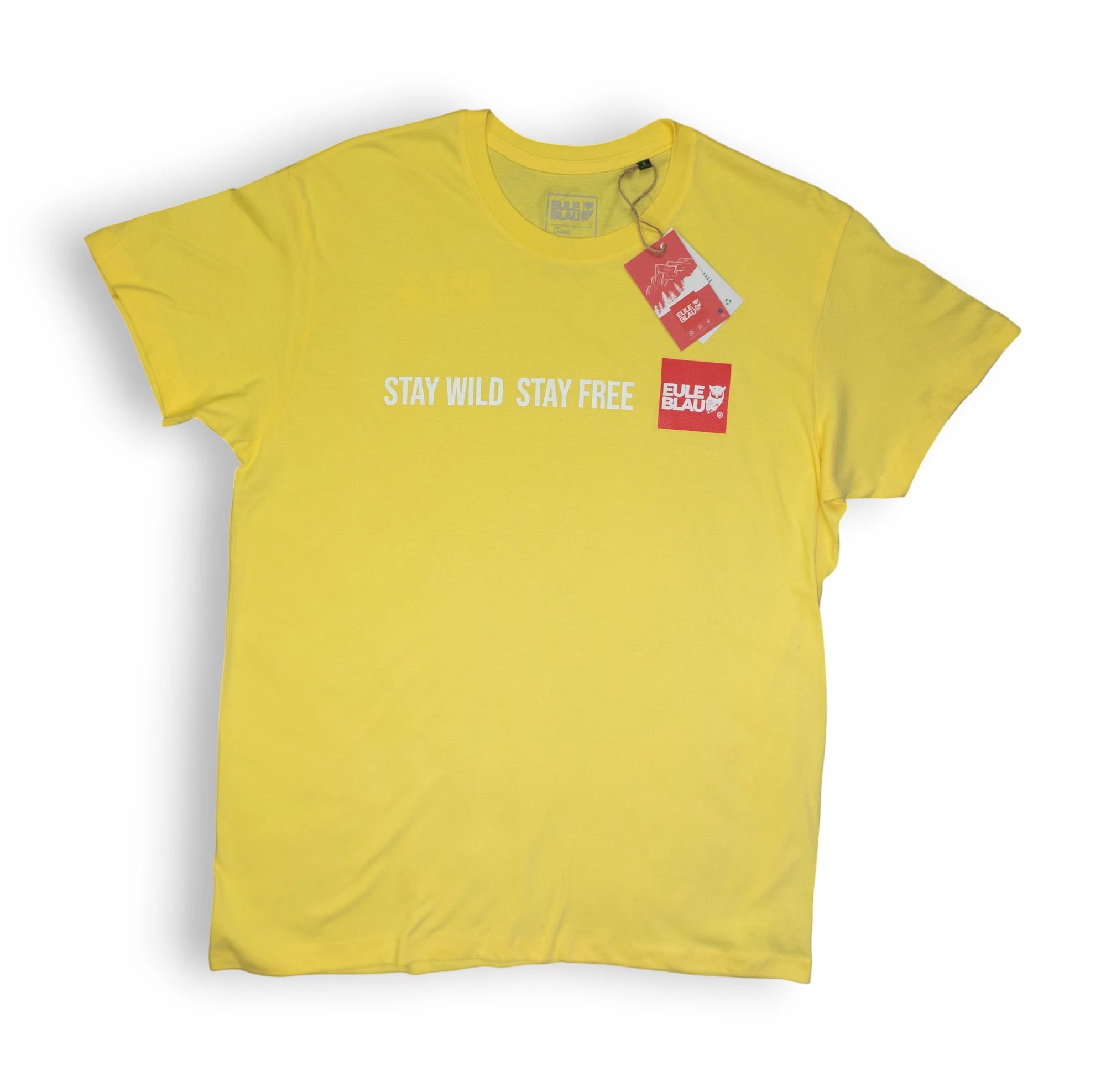 Polera Unisex Stay wild Stay free Yellow